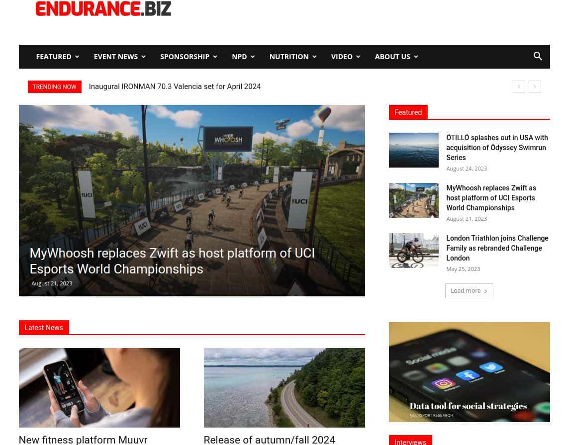 Endurance Business, a Sport newsletter