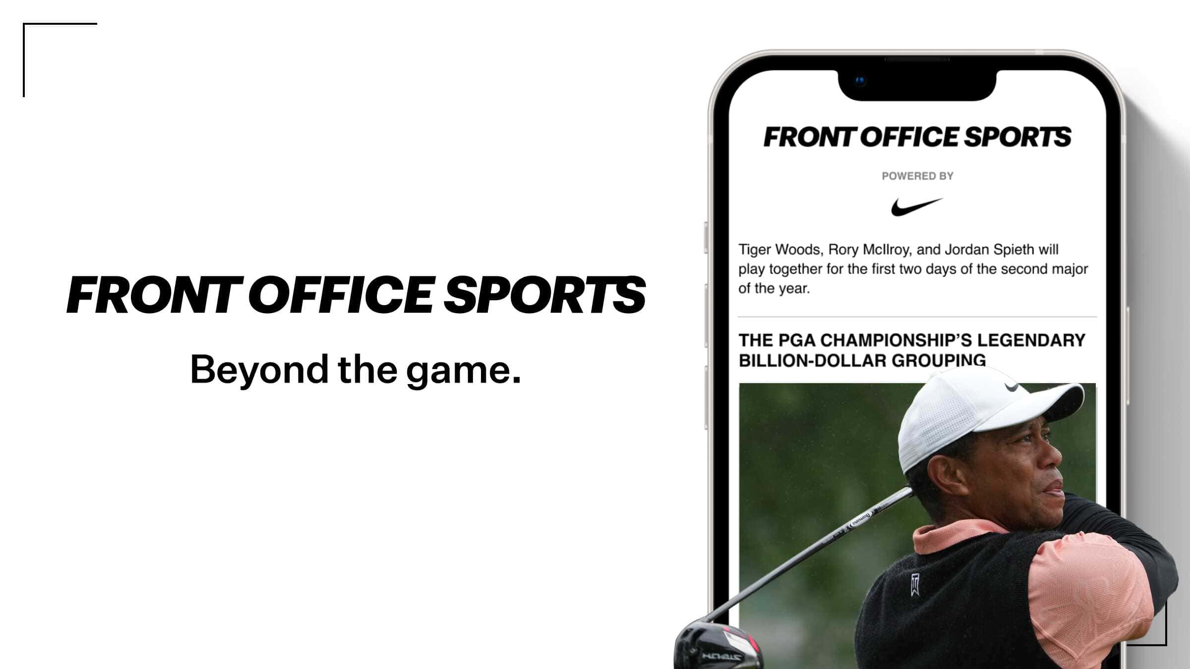 Front Office Sports, a Sport newsletter