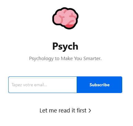 Psych, a Lifestyle newsletter