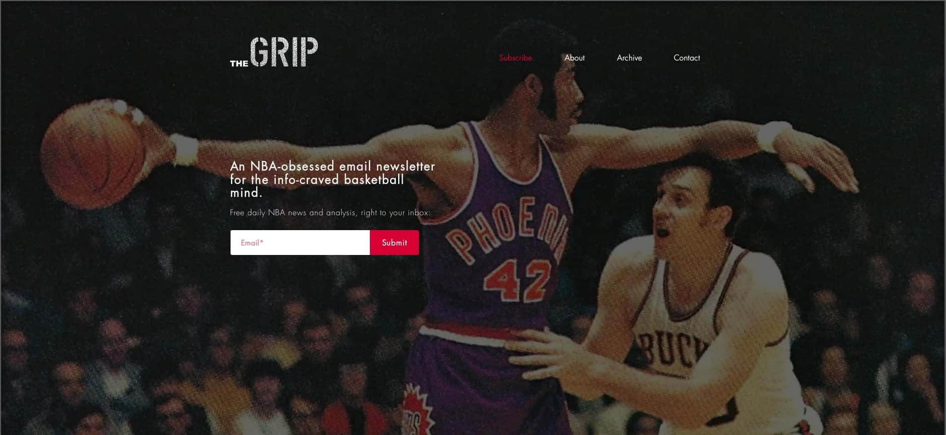 The Grip, a Sport newsletter