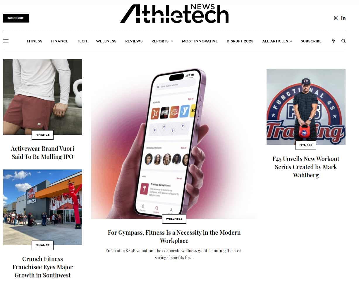 The Athlete Tech News