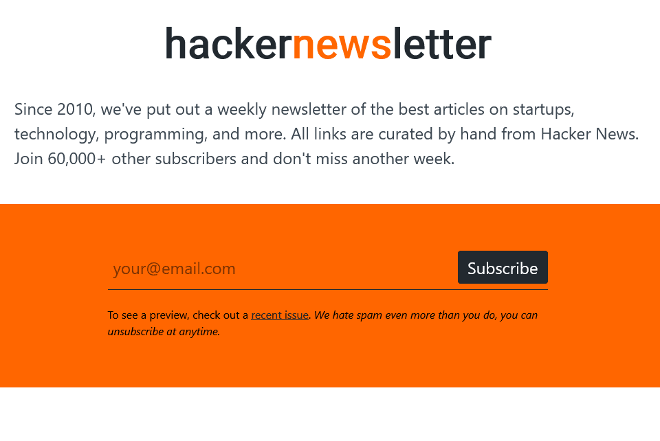 Hacker Newsletter