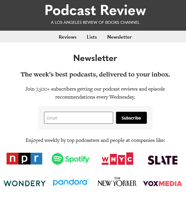 Podcast Review