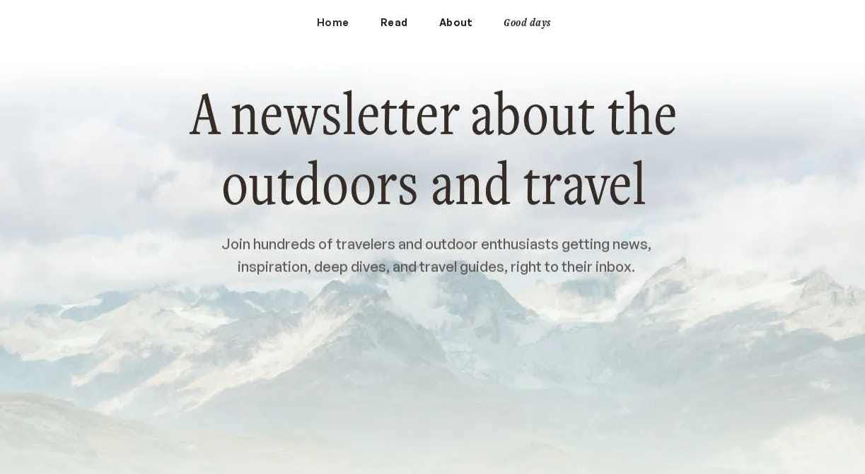Here & There, a Travel newsletter
